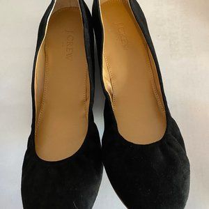 J Crew ANYA flats size 10 in black suede